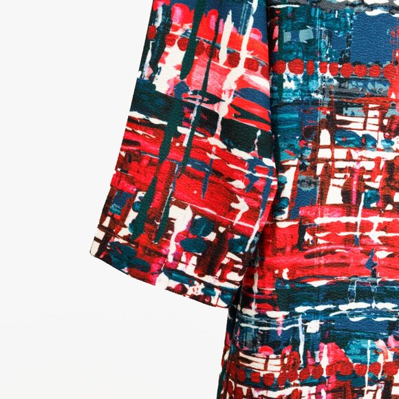 Weekend MaxMara Multicoloured 3/4 Sleeve Shift Dress - Picture 5 of 12